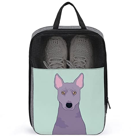 Thai Ridgeback Hunde-Schuhbeutel für Reisen, Schuhbeutel, wasserdicht, große Schuh-Aufbewahrungstasche für Männer und Frauen, Reisekoffer, Schuh-Organizer mit Reißverschluss und Netz für Teenager-SPO