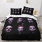 Shaari 3D Drucken Band Bettwäsche Set 135x200,Microfaser Einzelbett 1 Bettbezug Mit Reißverschluss + 1 Kissenbezüge 80x80