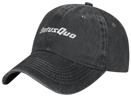 Status%Rock Band Cap Basecap Herren klassisches verstellbare Baseballkappe Personalisierte Hip-Hop-Kappe Geschenk für Fan