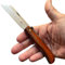ADCSHOP Navaja de Punta Cortada 19.30 cm. -hoja 8.30 cm acero al carbono – mango stamina barnizada 11,00 cm – peso 87,50 grs - 01653 - Ideal para Portabilidad y Uso Diario