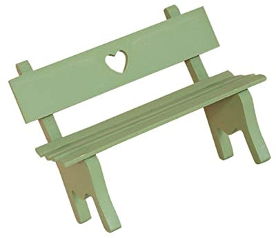 TOYANDONA Miniatur-Veranda-Stuhl Mini-plattformbank Puppenhaus Zubehör Holzbank Für Den Außenbereich Holzstuhl Mini Strandkorb Aus Holz Zuglandschaftszubehör Park Klein Bambus Hölzern