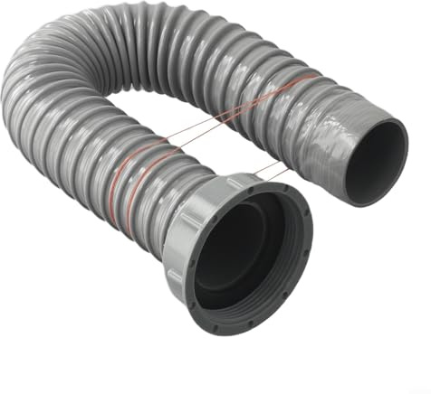 Abflussschlauch für Küchenspüle, flexibel, 40/60/80/100/120 cm, flexibler Abflussschlauch für Küchenspüle (60 cm)