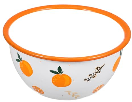 COLLBATH Emaille Schüssel Retro Stil Suppenschüssel Für Küche Multifunktionale Emaille Schüssel Für Suppe Pasta Obst Und Reis Stabil Und Langlebig