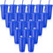 ASMIZ 24 Pcs Blue Plastic Cups with Lids and Straws, 24 oz Reusable Cold Drinks Tumbler Bulk, 710ml Iced Coffee Cup Travel Mug for Smoothie, Juices, Birthdays, Flamingo Party