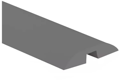 Cable Trunking Raceway Gray, Hide Extension Cords, Cable Channel For Wall, Flexible PVC Cord Covers For Wires On Floor Indoor Floors/Outdoor Floors(1-Trapezoid)