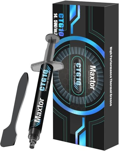 Maxtor CTG10 Thermal Compound Paste Heat Sink for IC/Processor/CPU/GPU/All Coolers, 14.5W/m.k Carbon Based High Performance, Thermal Interface Material (CTG10-2G)