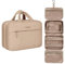 LOVEVOOK Kulturbeutel Damen, Kulturtasche zum aufhängen, Waschtasche Kosmetiktasche mit 4 Fächer, Reisetasche Make Up Bag für Shampoo Reise-Toilettenartikel Set Cosmetic Hautpflegeprodukt, Khaki