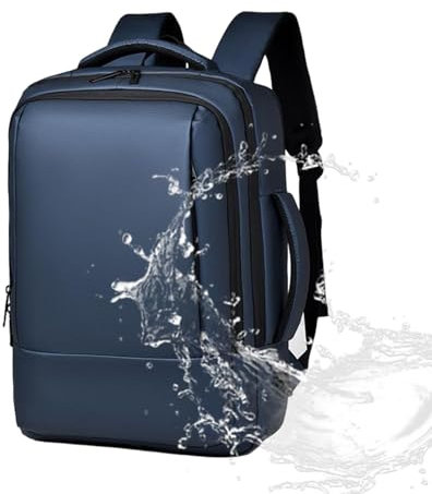 mivceklw Professional Laptop Bag | Padded Laptop Compartment | Ergonomic Office Backpack | Stylish and Functional for Professionals the Go 12.6 x 9.45 x 18.11, Berlin Blue Upgraded Version,