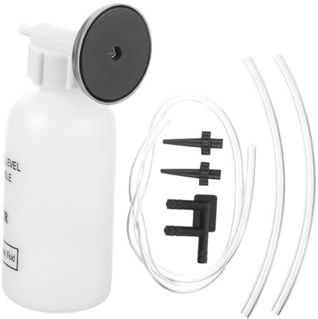 Zerodeko 1 Set Automobile Brake Bleeding Kit Set with Fluid Catch Bottle Tubes Compact Design for Easy Use Compatible with Braking Systems for DIY Professional Mechanics