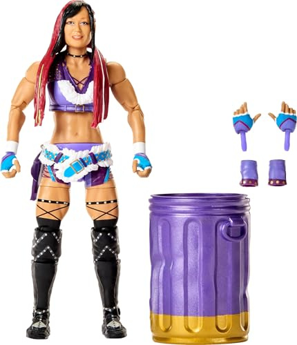 Mattel WWE Elite Action Figur & Zubehör, Serie #122 Set, 6 Zoll Sammlerstück Iyo Sky mit 25 Gelenkpunkten und austauschbaren Händen