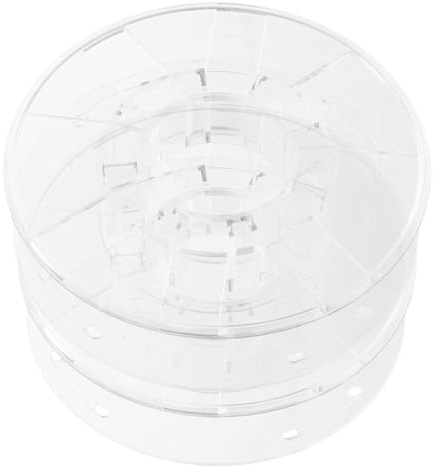 LOLIPPYY 2 Stück Teiliges Filament Aufbewahrungsset Transparentes Kunststoff Kabelaufroller Spule für Stabile Druckleistung und Vielseitige Kompatibilität mit Filament und Druckermodellen