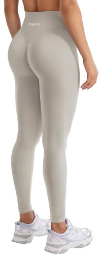 YEOREO Damen Sport Leggings Invisible Scrunch Butt Gym Leggings | Hoch Taille,Yoga Legging,Booty,Workout Leggings,Booty Lifting,Push Up,Gym,Sporthose