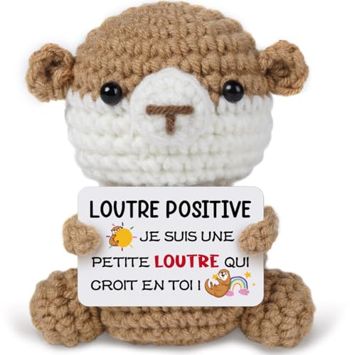 Loutre Positive | Cadeau Original & Amusant | Déco Maison | Idée Loutre Mignonne | Anniversaire Fête | Fille Garçon Femme Homme Frère Sœur Ami Enfant Ado| Surprise Collègue| Cadeau Motivation