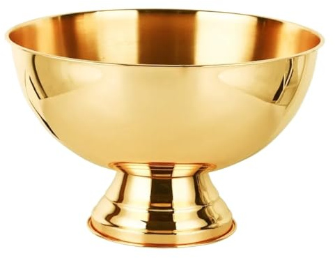 3L Eiskübel Hirschkopf Ohr Champagnerschale 304 Edelstahl EISKÜHLERSCHÜSSEL Großes Bar-Bierkübelbecken Für Veranstaltungen Im Freien(Gold)