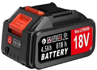 18V 4.5Ah Batterie de Remplacement pour Lmozim 21V Batterie Lithium Convient aux Outils Électriques sans Fil Compatibles avec Les Interfaces Makita