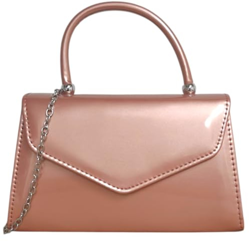 Fi9® BNWT Sac fourre-tout rétro en cuir verni pour mariage, soirée, fête, sac à main