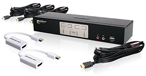 IOGEAR HDMI-KVMP-Schalter mit 4 Anschlüssen