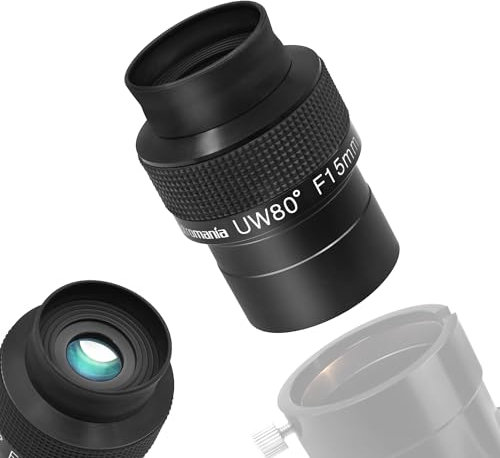 astromania vollständig mehrfachvergütete 5,1 cm untra-Wide 80 Grad Okular für Teleskop – f15 mm