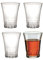 DURALEX Set 4 Bicchiere Modello Amalfi Vintage per Bar Vino liquore osteria Cantina (13cl)