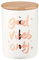 BUTLERS Aufbewahrungsdose Good Vibes 700 ml Gold -Queen IT- Keramik Vorratsdose mit Bambusdeckel, Küche Dekoration und Organisation für Aufbewahrung von Lebensmittel und Badezimmer Accessoires