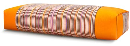 JOERRES Sarrasin Oreiller 100% Bio épais Tissu Package. La Taie d'oreiller A Effet massant. améliorer la qualité du Sommeil. (Orange)