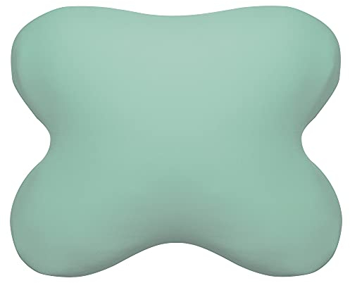 Edda Lux Bezug passend für Tempur OMBRACIO Schlafkissen, 60/56 x 50/48 cm, formbeständiger Jersey Kissenbezug für Schmetterlingskissen, aus 100% Baumwolle, in Lagune