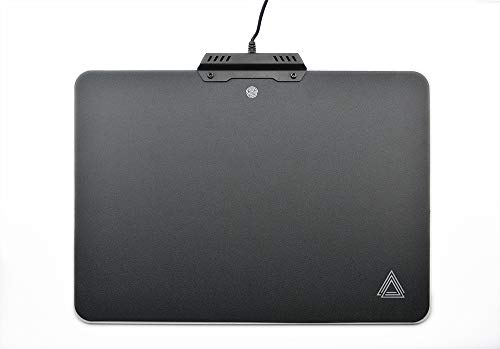 Lexip B5 Gaming Mauspad - RGB starres Mousepad - Farben Einstellung Touch - Reibungsarme Oberfläche - Bessere Kontrolle, Präzision und Reaktionsfähigkeit