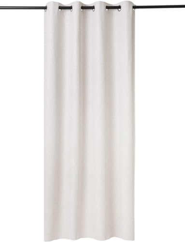 Rollmayer Fenstervorhang Vorhang mit Ösen MELO (C5 Cream, 140x260 BxH). Blickdicht Gardinen für Schlafzimmer, Kinderzimmer, Wohnzimmer, Fensterdekoration, Hochwertiger Vorhang