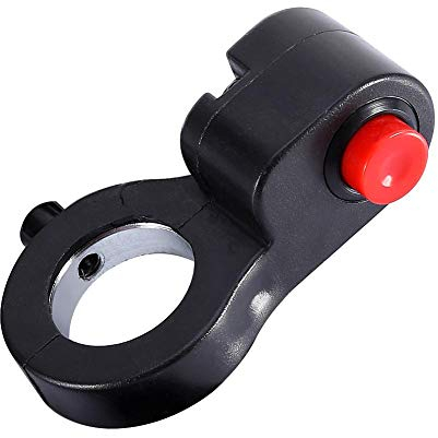 Interruttore Manubrio Moto, Fydun 1 Pezzo 7/8'' 22mm Universale Pulsante Clacson Impermeabile Interruttore Manubrio Bici On Off Kill Switch per ATV, Biciclette, Motociclette