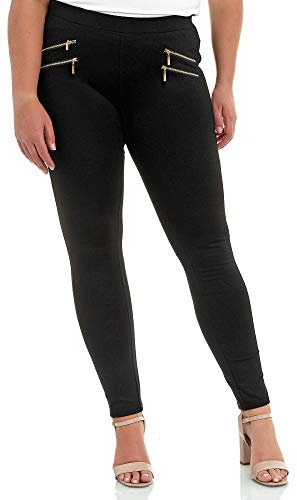 Elara Miss Anna Damen Stretch Hose Skinny Jegging Chunkyrayan A11/A55 Black 44 (2XL)