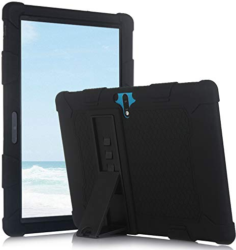 YGoal Silicone Étui pour Meberry M7 10 Pouce - Poids Léger Enfants Housse de Protection Contre Les épreuves de Choc Case Cover pour Meberry 10 Pouce M7 (Noir)