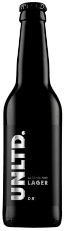 UNLTD. Lager | Alcohol-Free Craft Beer | 12 x 330ml Bottles | Crisp, Refreshing & Low-Calorie | Vegan & Gluten-Free