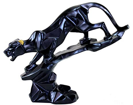 eSplanade Statement-Skulptur / Ausstellungsstück Black Panther, Kunstharz, 19,1 cm