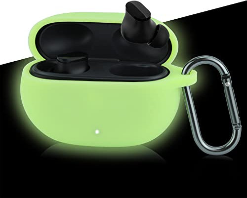 Green Case Cover Replacement for Beats Studio Buds 2021 New Wireless Earbuds, Fluorescence Silicone Protective Skin Sleeve Glow in Dark - LEFXMOPHY