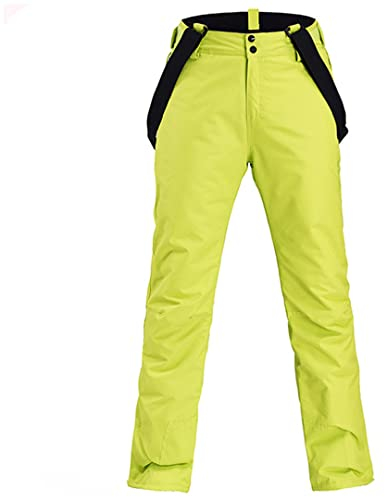 Skihose Damen Winter Sport Outdoor Verdickung Hose Männer Winddicht Wasserdicht Warm Snowboard Hose Sport Warm Gelb L