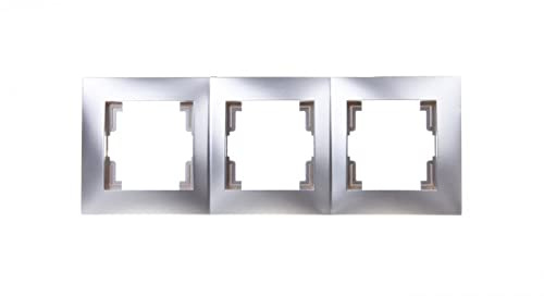 CARLA Dreifachrahmen silber 1773-06 elektro-plast weiß 5901752636859