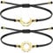 2 bracelets pour couple en acier inoxydable Bracelet amitié Bracelet pour femme ou homme