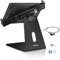 Volcora Tablet iPad Halterung mit Anti-Diebstahl-Schloss – Schwarz 10-13 Zoll Tablets Ständer Halterung, schwenkbar, drehbar, sichere Klemme für POS Register, Checkout Kiosk, Display Tisch und Kasse