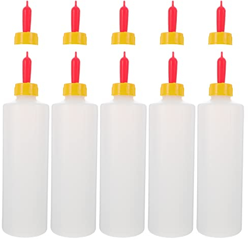 hemoton 5 Sets 400ml Lamb Feeding Bottle Sheep Goat Milk Drink Bottle Milk Feeder Bottle for Sheeps Lambs, Extra 5pcs Lamb Milk Drink Nipples