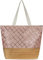 normani Große Schultertasche - Strandtasche - Shopper mit Reißverschluss und Innentasche - XL Damen Tasche 20 Liter Farbe Rosa