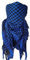 THE ART BOX Men Shemagh Wickeln Baumwolle Scarf Königsblau - 110x110cm Unisex Halstuch Palästinenser Tuch Military Kufiya Taktisch Wüste Arabisch Scarf