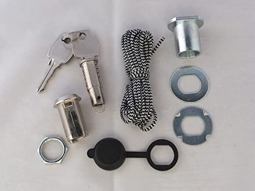 Ersatz Notentriegelung Schwingtor Kipptor Sektionaltor Teckentrup (Bis 20 mm Schwarze Kappe)