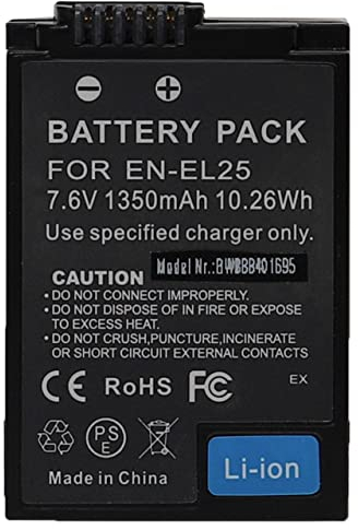 vhbw Batterie Compatible avec Nikon Z30, Z50, Z50 II, Z FC Appareil Photo (1350mAh, 7,6V, Li-ION)