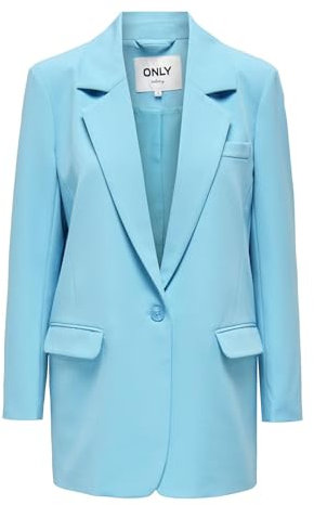 Only Onllana-berry L/S Ovs Blazer Tlr Noos, Blazer Donna, Azzurro Ciano, 36
