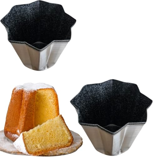 Sunrise Pandoro Backform, 1 kg, aus Aluminium, antihaftbeschichtet, 1 kg, Teflonbeschichtung, 100 % Made in Italy (2)