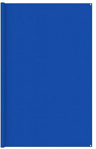 vidaXL Zeltteppich Vorzeltteppich Campingteppich Vorzeltboden Zeltboden Camping Teppich Wohnwagen Terrasse Outdoor 300x500cm Blau HDPE