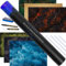 Tidyboss DND Battle Game Mat Expansion - 3X Double Sided Battle Board 24x36-6 Terrains Tabletop Mat, Dry Erase Markers, Eraser, and Clips -RPG Lava Sea Forest Cave Swamp Desert Dungeons and Dragons