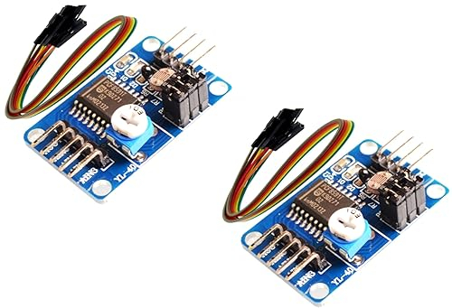 TECNOULAB 2 Stück PCF8591 Analog-Digital-Konvertierungs-AD/DA-Konvertermodul + Kabel