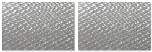 PME CCO898 Oblong Cake Card 14 x 10/35 x 25 cm, Cardboard, Silver (Pack of 2)