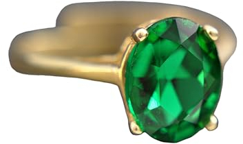 925 Silber Ring - 14k Gold Jewelry - Smaragd Ring Damen - Oval - Verstellbar - Geschenk für Sie - Handmade - Geschenkidee - Hochzeit